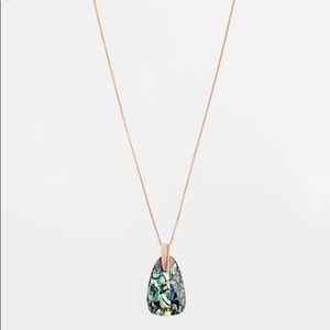 Kendra Scott Maeve Necklace Abalone Shell/RoseGold